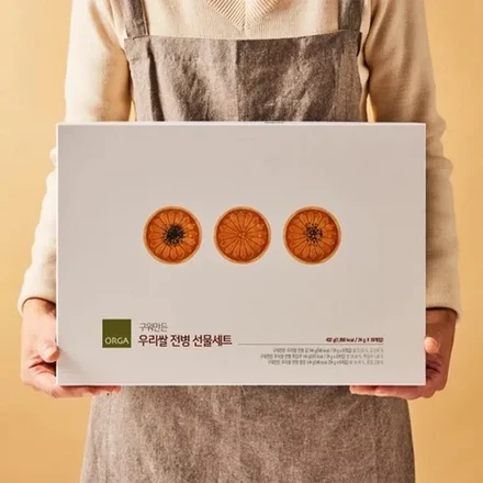 올가 구운쌀과자 선물세트 (김 6개+검은깨 6개+땅콩 6개), 432g, 2개 세트