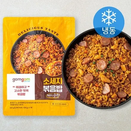 곰곰 케이준 소시지 볶음밥(냉동), 230g, 4팩