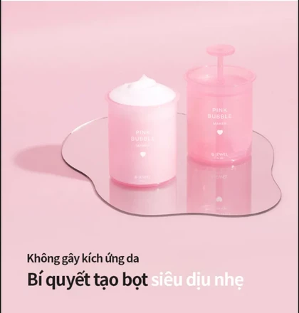 비쥬얼 핑크 페이셜 클렌저 버블 메이커 컵